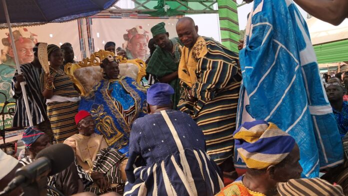 Yaa-Naa Abubakari II Pays Historic Royal Visit to Yagbonwura in Damongo