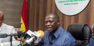 Minister for Lands and Natural Resources, Emmanuel Armah-Kofi Buah