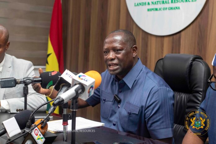 Minister for Lands and Natural Resources, Emmanuel Armah-Kofi Buah