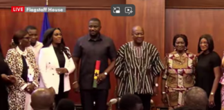 Mahama swears in Dumelo, Srem Sai, Suhuyini, other deputy ministers